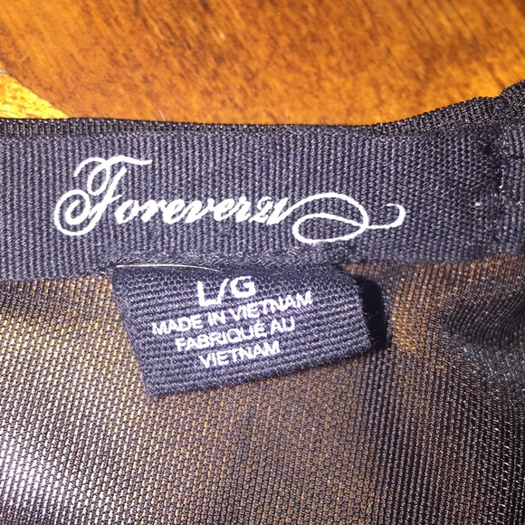 Forever21 dress blk  size L - Picture 4 of 6